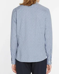 Homme Hackett London Chemises^Chemise Slim Fit Wash fil coupé bleue