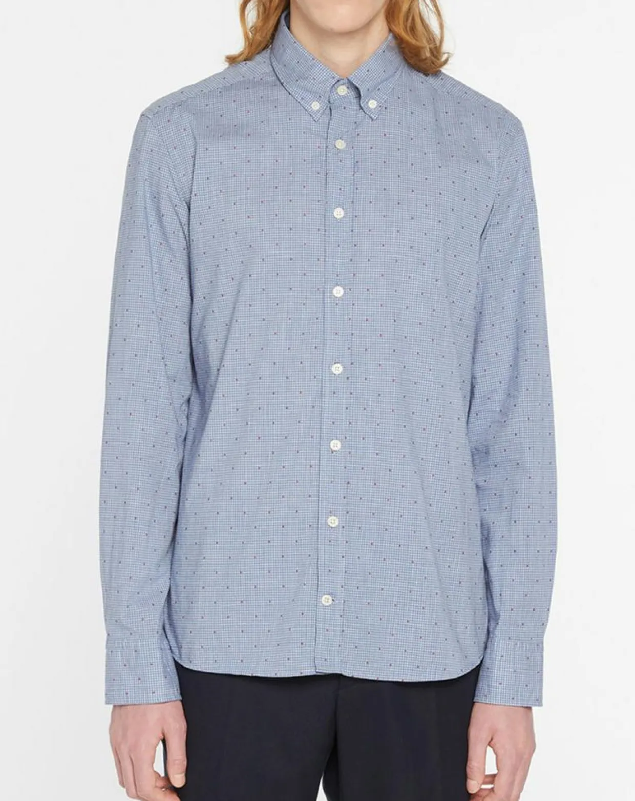 Homme Hackett London Chemises^Chemise Slim Fit Wash fil coupé bleue