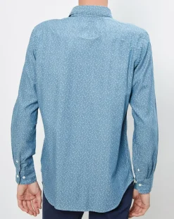 Homme Hartford Chemises^Chemise Slim Storm à imprimé fleuri bleu clair