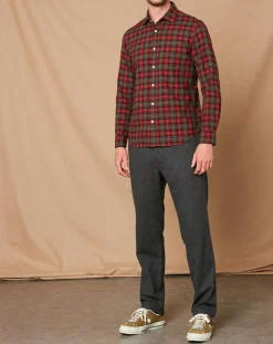 Chemise Slim Storm rouge/noir/écru/camel/gris-Hartford Outlet
