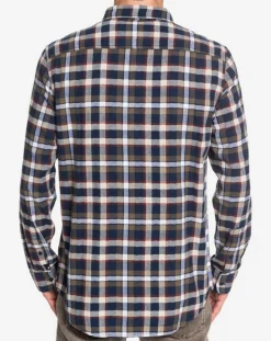 Homme Quiksilver Chemises^Chemise Snap Down à carreaux bleu marine/beige/écru