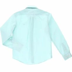 Enfant Hackett London Garçon^Chemise Summer en Coton à motifs vert aqua - T.9/15A