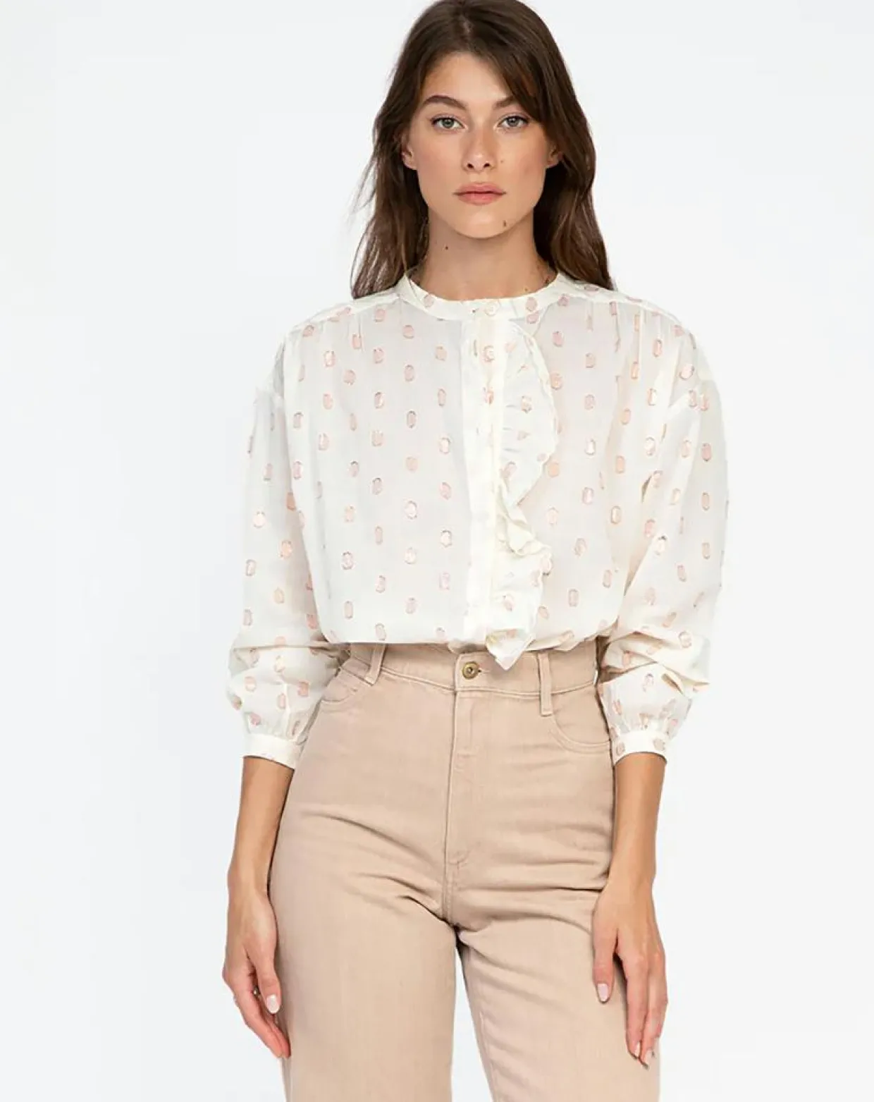 Chemise Sylvany crème-An'ge Outlet