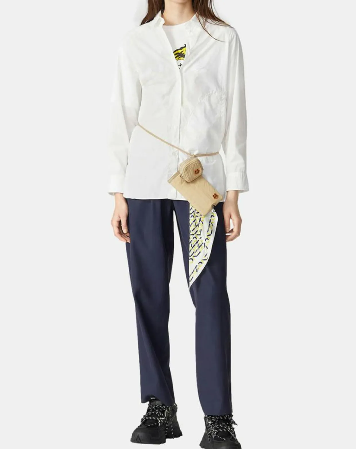 Chemise Tunic blanche-Kenzo New
