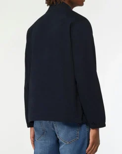 Chemise vareuse en Coton mélangé Nicket bleu marine-Galeries Lafayette