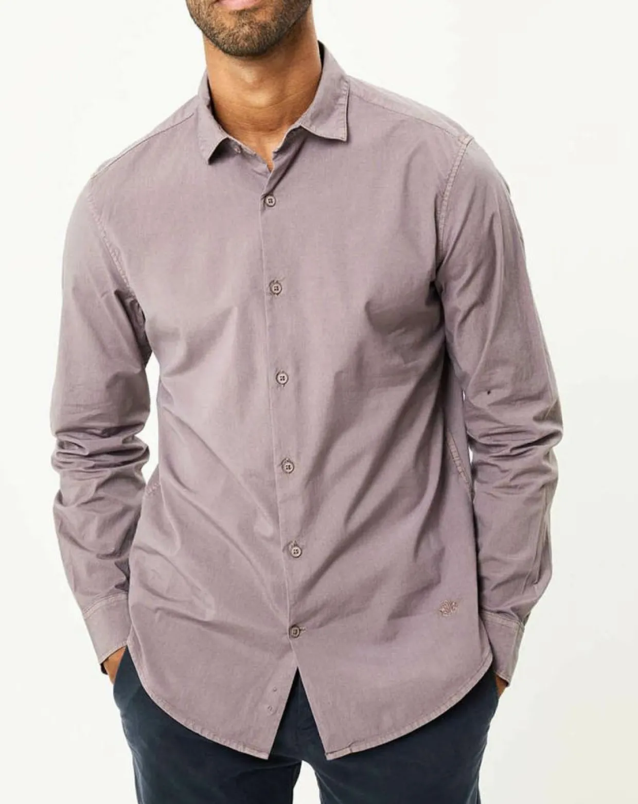 Homme Dockers Chemises^Chemise WaterLess Alpha Spread Colla parme