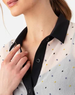 Chemise Ysee plumetis-Indies New