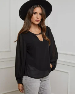 Chemisier Charlotte noir-Alice & Charlotte Discount