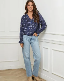 Femme L'Armoire de Suzette Chemises^Chemisier Emma marine