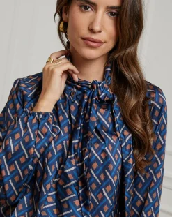 Chemisier Tycia marine-Alice & Charlotte Outlet