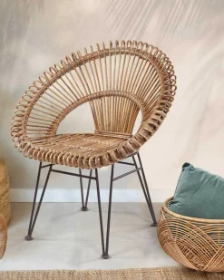 Chiang Mai - Fauteuil rond en rotin tressé-Uniqka Sale
