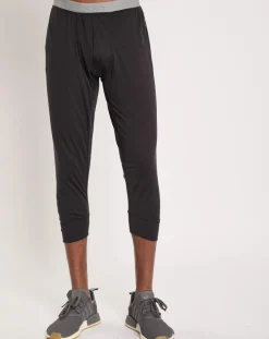Collant 3/4 thermique 100% Laine Merino Natural noir-Odlo New
