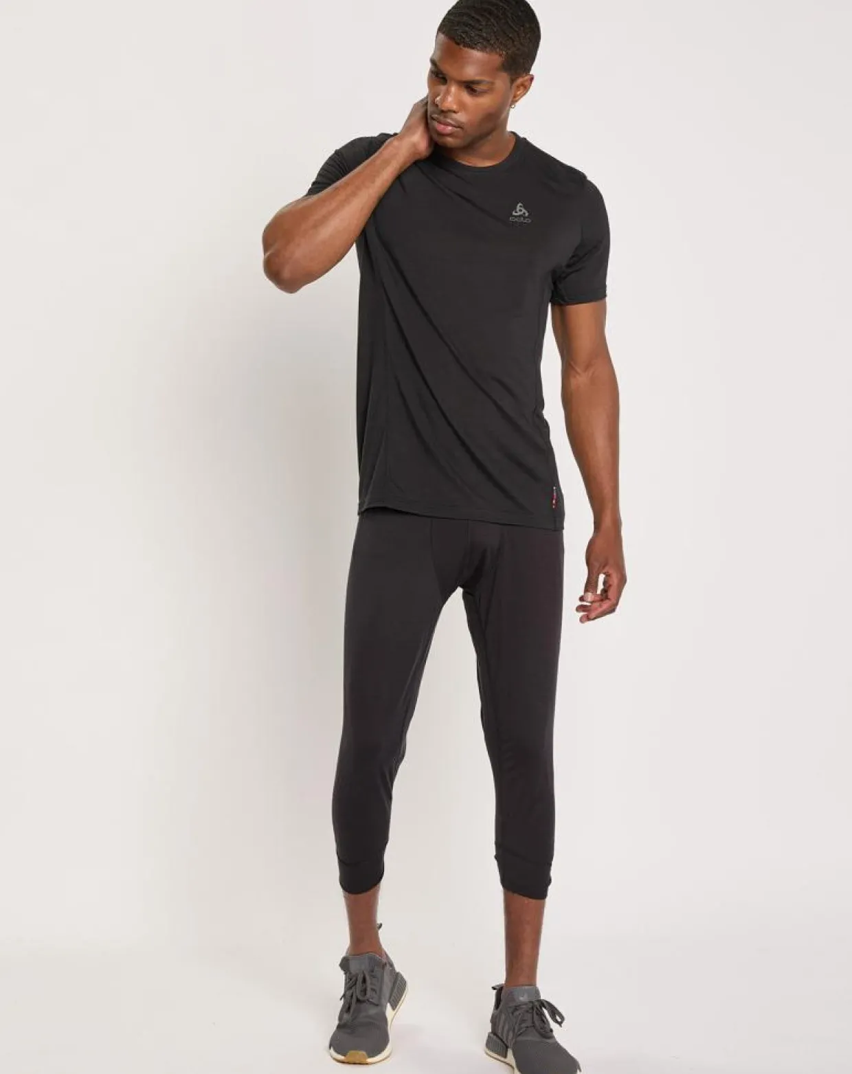 Collant 3/4 thermique 100% Laine Merino Natural noir-Odlo New