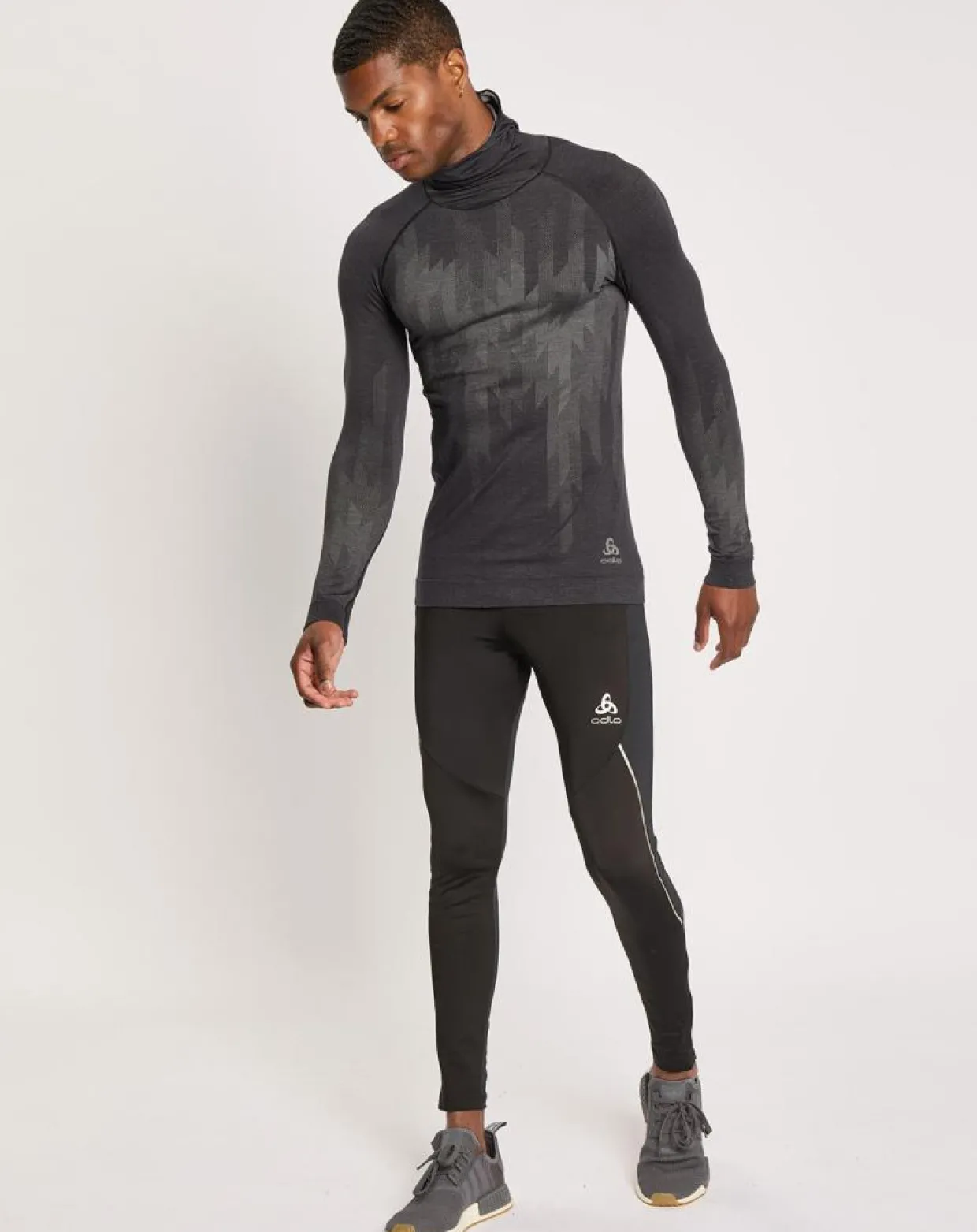 Homme Odlo Pantalons^Collant de ski de fond Ceramiwarm noir