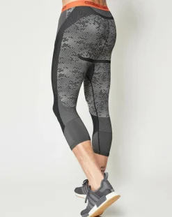 Homme Odlo Pantalons^Collant technique Blackcomb Evolution Warm gris béton/orange
