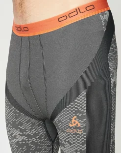 Homme Odlo Pantalons^Collant technique Blackcomb Evolution Warm gris béton/orange