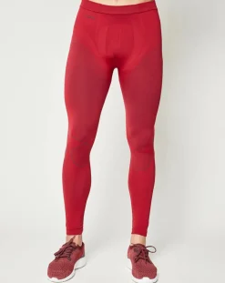 Homme Odlo Pantalons^Collant technique Evolution Warm jester rouge