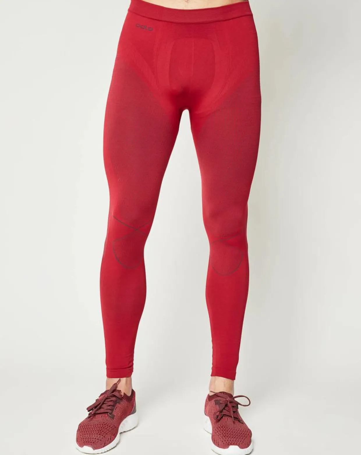 Homme Odlo Pantalons^Collant technique Evolution Warm jester rouge