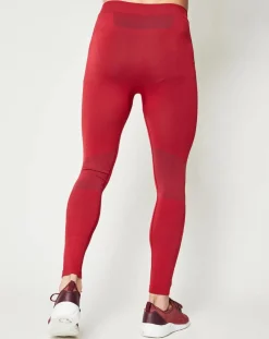 Homme Odlo Pantalons^Collant technique Evolution Warm jester rouge