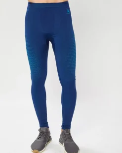 Homme Odlo Pantalons^Collant technique Performance Warm Eco bleu