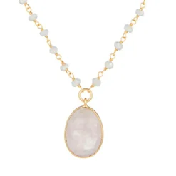 Femme Moonstone Colliers^Collier Adassa Quartz en laiton doré