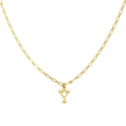 Femme Nilaï Paris Colliers^Collier Alphabet Y en Laiton doré
