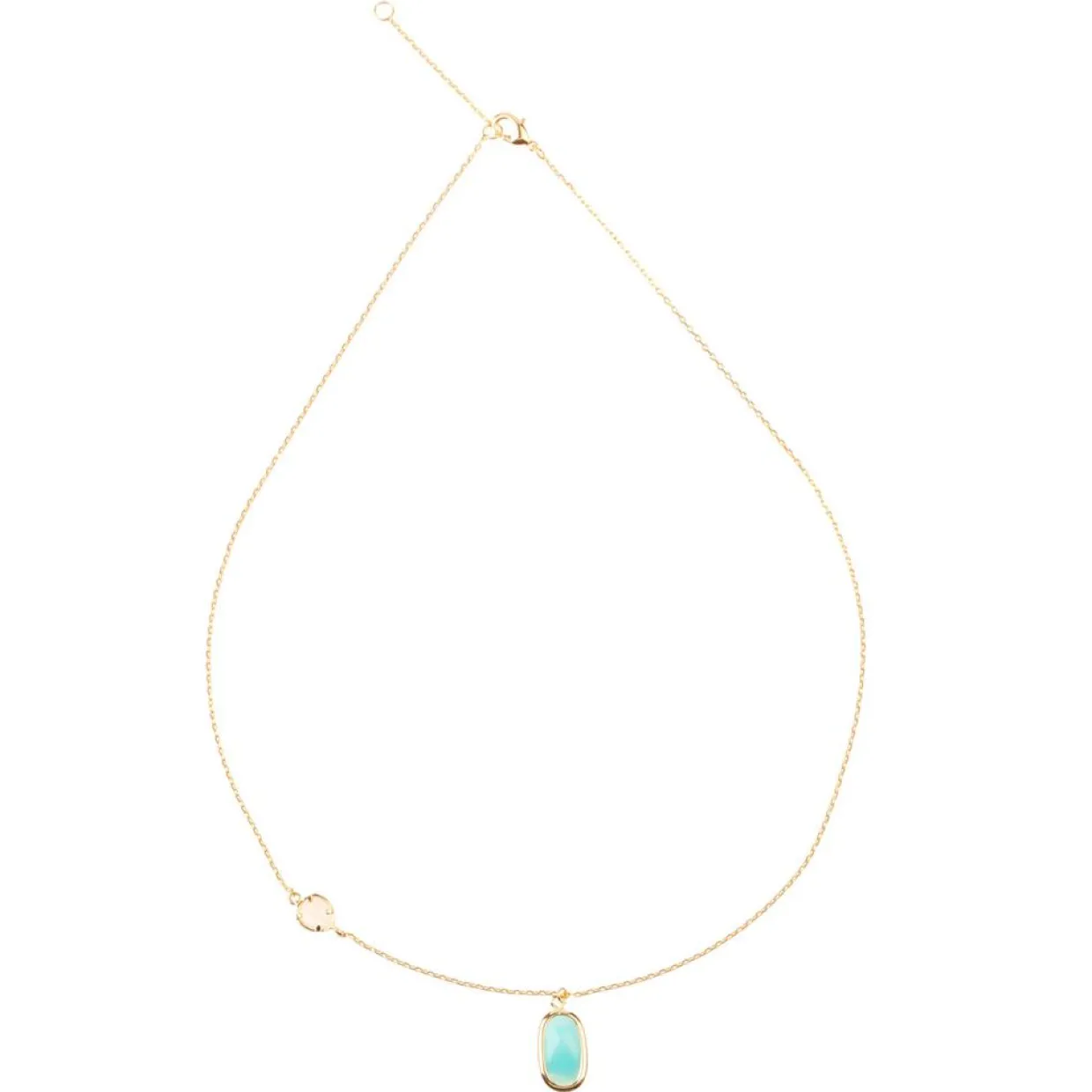 Collier Inés Quartz & Amazonite en laiton doré-Moonstone Discount