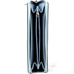 Femme Michael Kors Porte-Monnaie Et Portefeuilles^Compagnon en Cuir Jet Set Travel bleu - 10x20.5x2.5 cm
