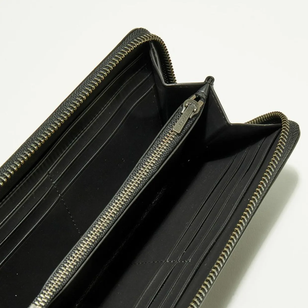 Homme Coach Portefeuilles^Compagnon Homme en Cuir croco Accordion noir - 9.9x18.9 cm