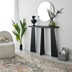Wooden Art Meubles De Rangement^Console Cleopatra anthracite - 100x83x28 cm