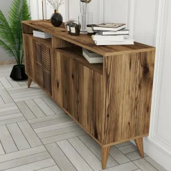 Wooden Art Tables^Console Milan marron - 180x78.6x35 cm