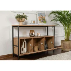 Console Solace pin/noir - 120x77x29.5 cm-Homitis Clearance