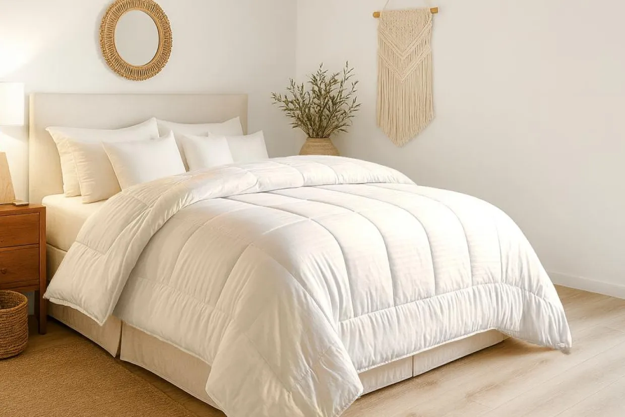 Home Collection Couettes^Couette Microfibre 4 Saisons blanche