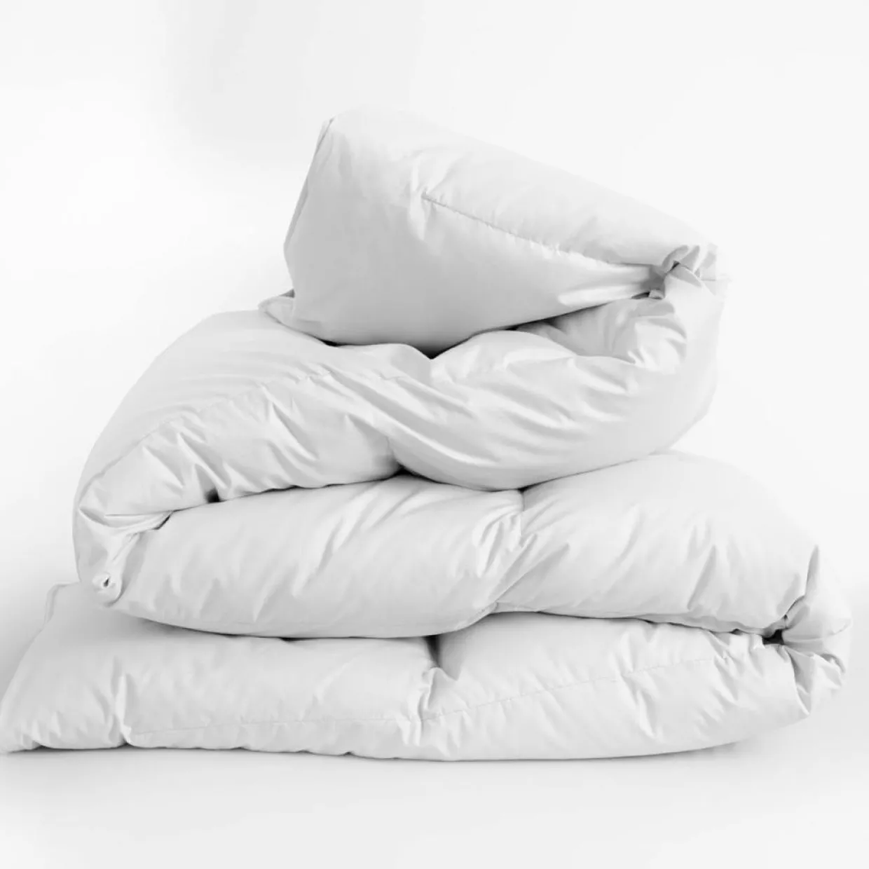 Couette Toutes saisons blanche - 260x240 cm-Atelier du Coton Outlet
