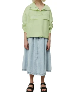 Femme Marc O'Polo Vestes, Blousons^Coupe Vent à Capuche Grande Poche vert fluo