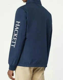 Homme Hackett London Vestes, Blousons^Coupe-Vent Hood Logo bleu