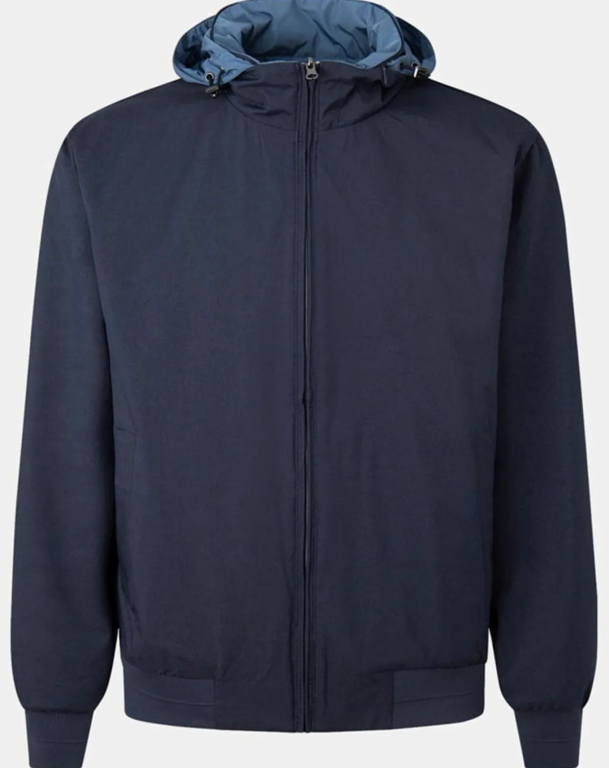 Coupe-vent réversible à capuche bleu-Hackett London New