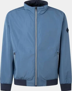 Coupe-vent réversible à capuche bleu-Hackett London New