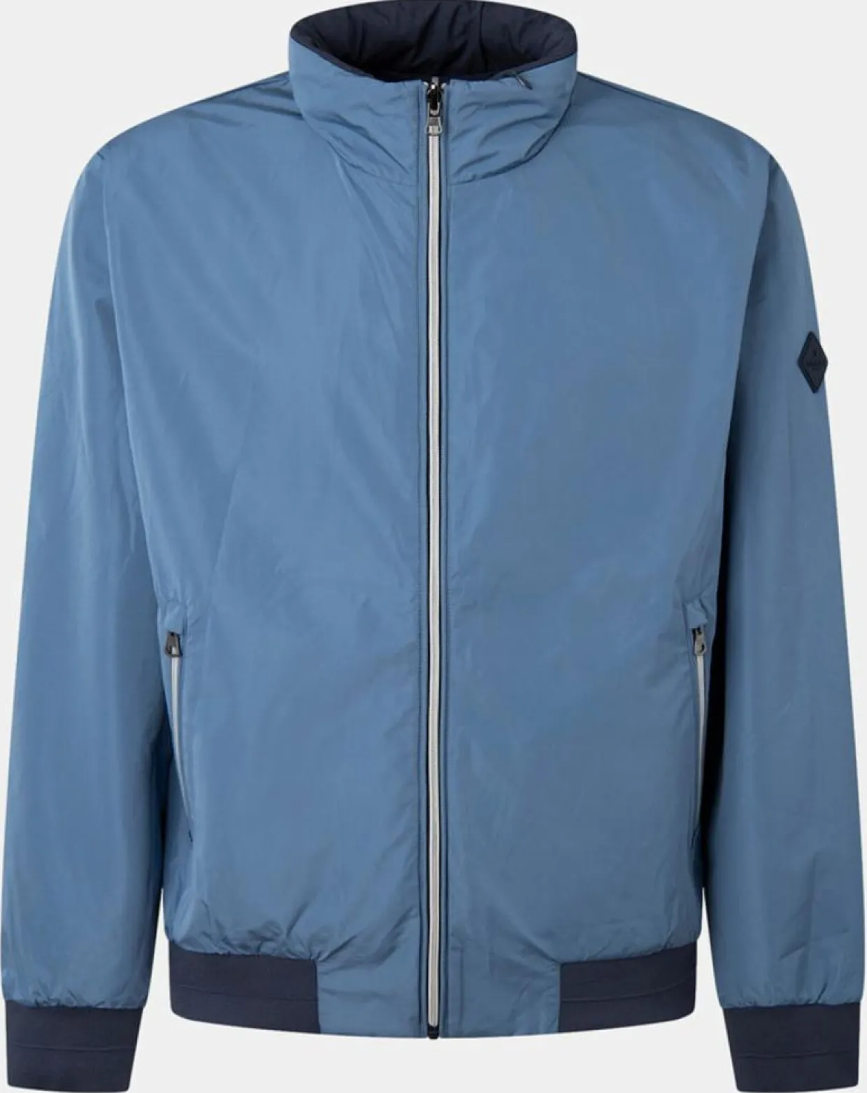 Coupe-vent réversible à capuche bleu-Hackett London New