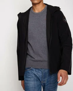 Homme Napapijri Vestes, Blousons^Coupe-Vent slim Adros Hood noir