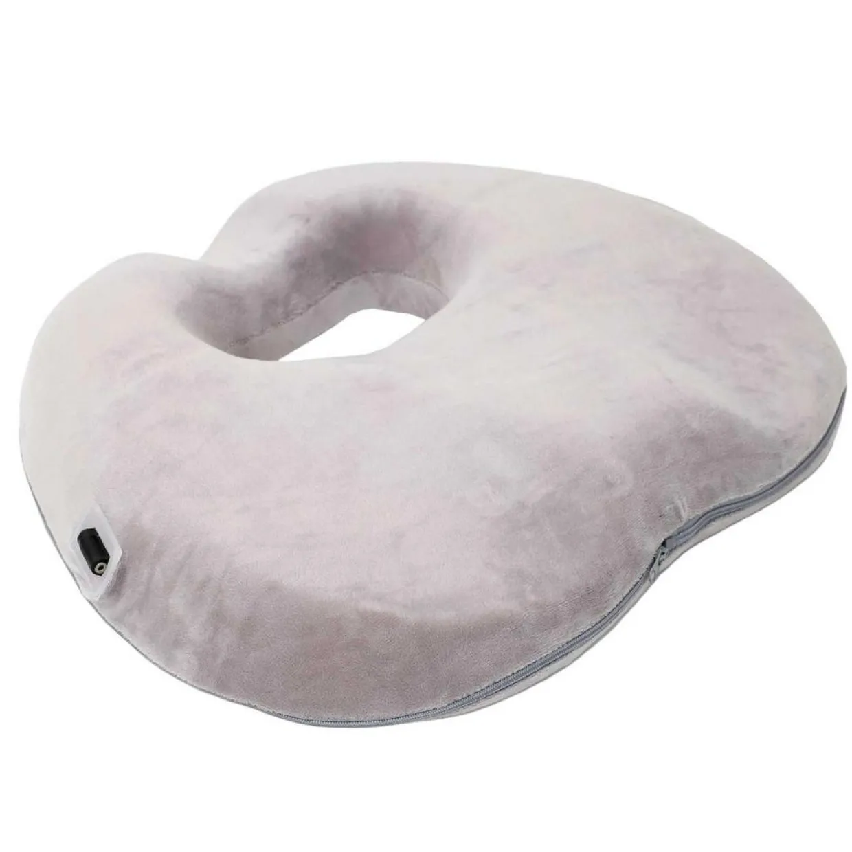 Coussin de posture massant et chauffant gris - 43x7.5x36 cm-Sensly Clearance
