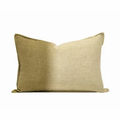 Coussin en laine vert 40x60cm-Bed and Philosophy Online