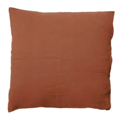 Bed and Philosophy Linge De Lit, Ensembles^Coussin en lin terre brûlée 80x80cm
