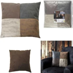 Coussin Patchwork déhoussable multicolore - 40x40 cm-Home Deco Factory Hot