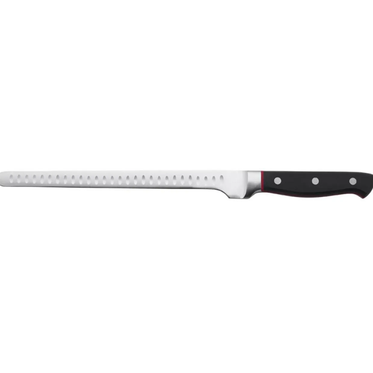 Gam'Hotel Couteaux^Couteau à saumon ou à jambon Hiro noir/rouge - 38.5 cm
