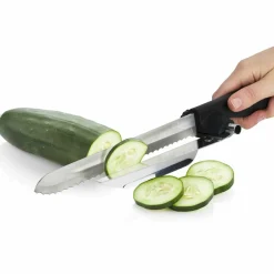 Cook Concept Couteaux^Couteau à trancher épaisseur réglable noir - 32.5 cm
