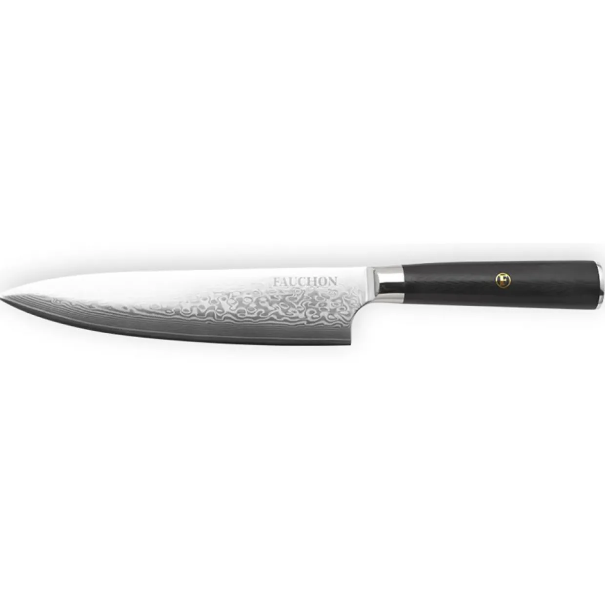 Fauchon Couteaux^Couteau chef Damas noir - 32.5 cm
