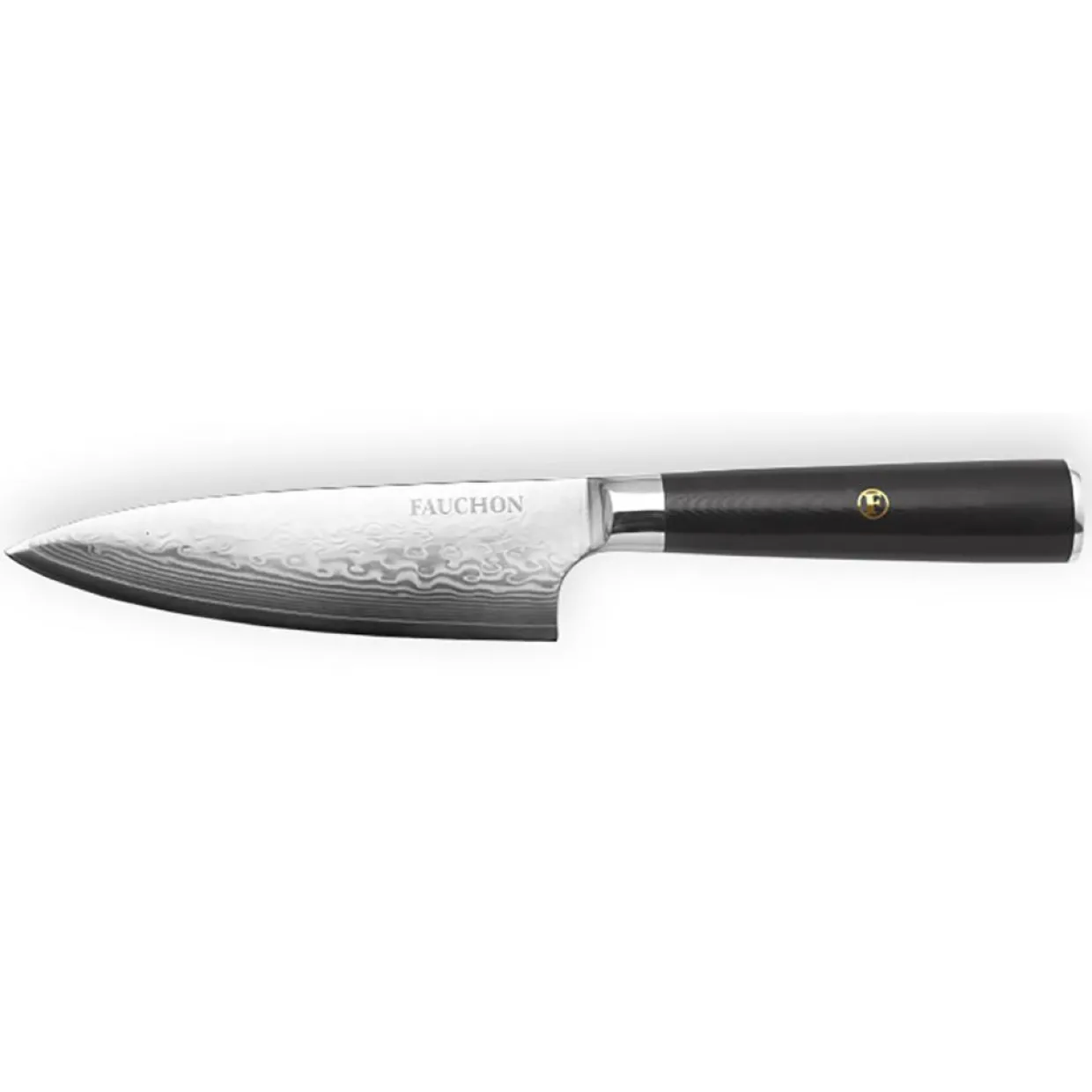 Couteau chef Damas noir - 27 cm-Fauchon Discount