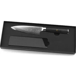 Couteau chef Damas noir - 27 cm-Fauchon Discount