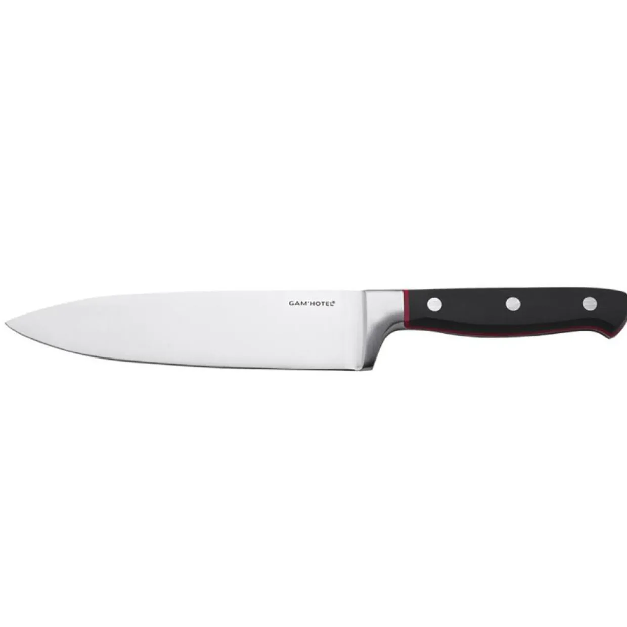 Gam'Hotel Couteaux^Couteau de chef Hiro noir/rouge - 27 cm